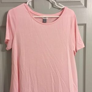Shirt. Light pink. Feels amazing!!! Worn once